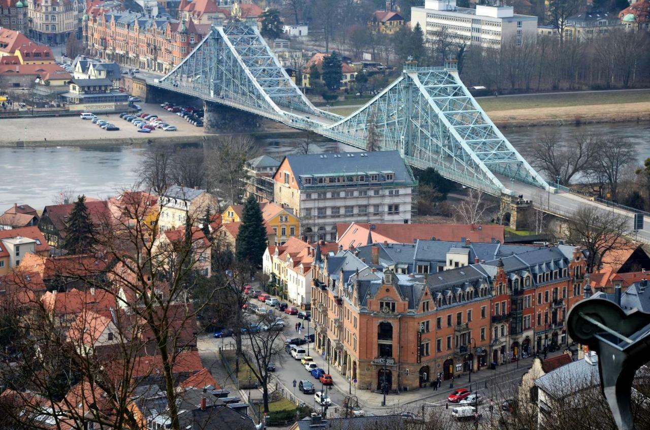 Ferienwohnung Am Dresdner Elbhang Dresden Exteriör bild